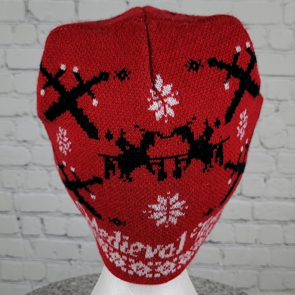 MEDIEVAL TIMES | knights swords knit beanie toque winter hat - Picture 4 of 7